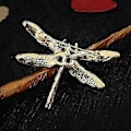Miniatyrbild 5 av 5: Dragonfly Brooch Pin Akryl Fluga Insekt Broschnål För Kvinnor Kläder Korsage