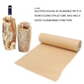 Miniatyrbillede 2 af 5: Honeycomb Emballagepapir Polstring Kraftpapir Indpakningsrulle 30 cm X 20 meter Miljøvenlig Honeycom