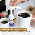 Miniatyrbillede 4 af 5: 10 stk. Kaffe Mælke Te Dispenser Sirup Pumpe Væske Dispenser til Sirup Dispenser Pumpe Køkkenredskaber, Hvid