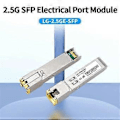 Miniatyrbild 3 av 5: 2.5G SFP-modul 2500M Optisk Port till RJ45 Ethernet-port Gigabit 1000M Transceiver-modul 100 Meters Överföring