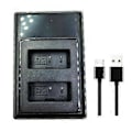 Miniatyrbillede 2 af 5: LP-E17 LCD Dobbelt Batterioplader til 77D 200D 250D M3 M6 750D 760D 800D 850D 8000D 9000D X8I Kamera