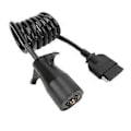 Miniatyrbilde 1 av 5: Pinto Pin Tilhengerkontakt Adapter Plugg, 7-veis Rund til Tilhenger Ledningsnett Adapter Messing Terminal Ledningsnett Adapter for Tilhengere Kraftig Ytelse