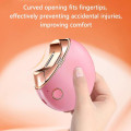 Miniatyrbild 2 av 5: Automatisk nagelklippare, USB-laddningsbar säker nagelklippare och fil 2 i 1-design med nagelskrapförvaring, elektrisk nagelklippare