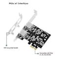 Miniatyrbillede 5 af 5: Pcie Gigabit Ethernet Controller Kort Rtl8111h Chips Server Netværk 2 Rj45 Port Lan Adapter Zcard 1