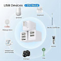 Miniatyrbild 3 av 5: Tuya Zigbee Micro-USB Adapter Switch 2-vägs Mini USB Strömadapter APP Röststyrning för Alexa
