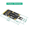 Miniatyrbillede 5 af 5: Mini M.2 Key B til PCI-E Adapter med Dobbelt NANO SIM-kort Slot til 3G/4G/5G Modul