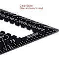 Miniatyrbilde 5 av 5: Multifunksjonell snekker vinkel 18cm og 30cm, trekant metall aluminium linjal vinkel linjal vinkelmåler guide vinkel 45 90 grader/snekkerverktøy/Trac