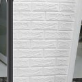 Pikkukuva 4 / 5: 20 kpl sarja 35x38,5 cm 3D seinätarra itseliimautuva vaahtomuovitiili huoneen sisustus DIY tapetti seinäkoristetarra, keltainen