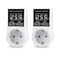 Miniatyrbillede 1 af 5: 2 stk. Termostatstik med sensor, digital temperaturregulatorstik, vandtæt temperatur S