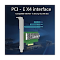 Pikkukuva 4 / 5: Pci-e X4 - Ahci -sovitinkortti Pcie-laajennuskortti Työpöydän laajennus Joutokäynnillä oleva Ssd-luku- ja kirjoituskortti