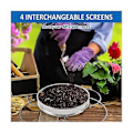 Miniatyrbilde 2 av 5: En Potting Mesh Sieve Sifting Pan - Mindre Stålblanding S 4 Sieve Mesh Filter(1/8in,1