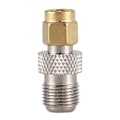 Miniatyrbillede 2 af 5: Rf Koaksial Koaks Adapter Sma Han Til F Hun, sølv
