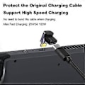 Miniatyrbilde 3 av 5: 40 Gbps USB C-adapter 90 grader USB C-forlenger rett vinkel PD 100W hurtiglading for Steam Deck Switch Laptop MacBook