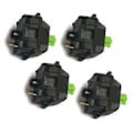Pikkukuva 4 / 5: 3-nastainen vihreä RGB-kytkin Razer Mechanical Chroma -pelinäppäimistöön, vihreä akseli, 3-nastaiset kytkimet (4 kpl)