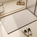 Miniatyrbillede 5 af 5: Absorberende bademåtte/Diatomit mikrofiber bademåtte/Fjerlag superabsorberende bademåtte til badeværelsesdøre, vaskbar bademåtte（Upgr