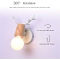 Miniatyrbilde 4 av 5: Barnevegglampe i form av hjort - E27 vegglampe, kreativ juledekorasjonsbelysning, ideell for soverom, stue, gang