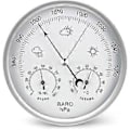 Miniatyrbillede 1 af 3: Vejrstation Analog Ur Barometer Med Termometer Hygrometer Lufttryksmålinger Simpel Og Letlæselig