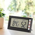 Miniatyrbillede 5 af 5: Digitalt LCD Hygrometer Indendørs Termometer Multifunktions Monitor Temperatur Fugtighedsmåler Monitor Til Kontor Soveværelse Stue Drivhus Dyrkning