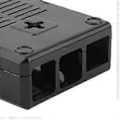 Miniatyrbillede 2 af 4: Beskyttende frostet kassecover i ABS til Raspberry Pi 3B 3B+ D-stil med skrue (Sort)