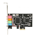 Pikkukuva 3 / 4: PCI-äänikortti, PCIE 5.1 -äänikortti, sisäiset äänikortit PC:lle, korkean intensiteetin ulostulo
