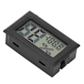 Miniatyrbillede 3 af 5: Bærbar Digital Hygro Termometer Sort Elektronisk Temperatur Fugtighedsmåler til Hjem Drivhus Kælder