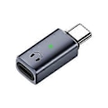Pikkukuva 1 / 5: Kuulokekaapelin muunnin USB C uros - 8-nastainen naaras audioadapteri 15:lle, Type C -matkapuhelin valkoinen