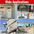 Miniatyrbild 3 av 5: Videoövervakningsskylt, Videoövervakning Privat Egendom, 15 X 15 cm Metall Varningsskylt Videoövervakning 4-pack