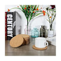Miniatyrbilde 3 av 5: Tykk Drikkeunderlag i Tre, 12 stk Korkunderlag for Drikke, 10 cm Tykke Drikkeunderlag i Tre, Sett for Planter Bar