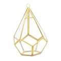 Miniatyrbilde 1 av 5: Hengende glass terrarium - Moderne kunstneriske veggdråpeform diamant geometrisk polyh