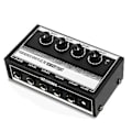 Miniatyrbilde 2 av 5: Mh400 4-kanals mikser miksebord lavt støynivå linje mono lydmikser for mikrofoner, gitar