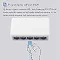 Miniatyrbillede 3 af 5: Ethernet Internet Splitter Hub Netværk Switch Computer 5 Porte 10/100mbps EU Stik