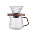 Miniatyrbillede 4 af 5: Pour Over Dripper Pot Sæt Server Maker V02 Glas Tragt Kaffe