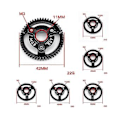 Miniatyrbilde 2 av 5: Stål 0.8m 32p Gir Med Drev For Slash 2wd Vxl Bandit Stampede Drag Slash, 58t