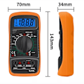 Miniatyrbild 4 av 5: LCD Digital Multimeter Voltmeter Ammeter AC-DC-OHM Ström Krets Tester Summer