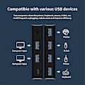 Miniatyrbild 4 av 5: USB 3.0 KVM-switch Delad Switch 2 in 4 ut för Laptop PC Tangentbord Mus Skrivare USB-switch Väljare - USB 3.0 Snabbknapp