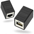 Pikkukuva 1 / 5: Suojattu RJ45-liitinjatke Cat7/Cat6A/Cat6/Cat5E Ethernet-kaapeli Naaras-Naaras Liitin 2 kpl