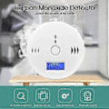 Miniatyrbild 4 av 5: Kolmonoxid Detektor Alarm CO Detektor Alarm Sensor Med LCD-Display Minnesfunktion Batteridriven För Hus Sovrum Vardagsrum Fabrik Hotell