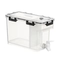 Miniatyrbillede 1 af 5: 3,5 L Drikkevaredispenser i Plast med Hane, Isafkølet Juicedispenser til Køleskab, Fest, Daglig Brug