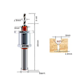 Miniatyrbild 5 av 5: 4st 2.8-3.5mmx8mm Hss Bläck Bit Router Bit Skruv Ctor
