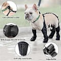 Miniatyrbillede 5 af 5: M Størrelse Bløde Franske Bulldog Sko Justerbare Vandtætte Hundestøvler Legging Skridsikre Åndbare Hundesko Kæledyrspoter Beskytter