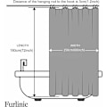 Miniatyrbillede 5 af 5: Bruseforhæng Vandtæt Polyester Tekstil Badeværelsesforhæng 180x180cm Skimmelresistent Gradient Blå