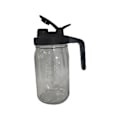 Miniatyrbillede 5 af 5: 32oz Mason Jar Hældetud Låg - Glas med Låg, Mælk, Til Juice, Mælk, Kaffe