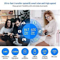 Miniatyrbilde 5 av 5: 1300M USB3.0 Trådløst Nettverkskort WiFi Adapter 2.4G & 5G Dual Band Stabil Signal Adapter for PC Stasjonær Laptop