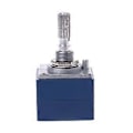 Miniatyrbillede 4 af 5: Potentiometer RH2702 8 Ben Savtakket Delt Aksel 6MM Præcision 27-type A100K 100K