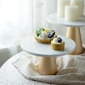 Miniatyrbild 2 av 5: Tårtställ i metall, runt piedestal, dessertställ, cupcake-display, bakverk för födelsedag, bröllop
