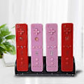 Miniatyrbilde 2 av 5: 4 Porter Smart Lader Passer for WII, for WII U Spillkonsoll Svart Hvit Ch