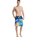 Miniatyrbillede 5 af 5: Sommer Herre Hurtigtørrende Strandbukser Fem-punkts Badebukser 3d Tryk Store Casual Shorts M