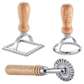 Miniatyrbillede 1 af 5: 3 stk. Ravioli Stempel Maker Med R Hjul Sæt, form med til pasta, dumplings L
