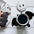 Miniatyrbilde 4 av 5: 4 stk. Halloween Flaggermus Edderkopp Akryl Brikker Varmeisolerende Brikker Halloween Kjøkken Dekorasjonsutstyr