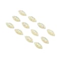 Miniatyrbillede 4 af 4: 48 stk. Påsyning Rhinestones 0,3x0,6in Elegant Farveægte Flatback Multi Purpose Glas Rhinestones til Tøj Taske Sko